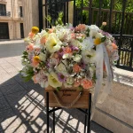 باکس گل سفید رمانتیک نیلا