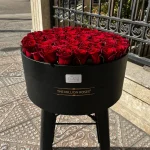 باکس گل رز قرمز کلاسیک رزا