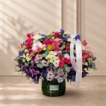 جار گل شیشه ای رز مینیاتوری مانیسا