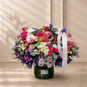 جار گل شیشه ای رز مینیاتوری مانیسا